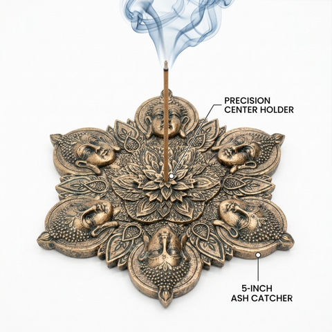 Buddha Mandala Incense Burner – Decorative Stick Incense Holder