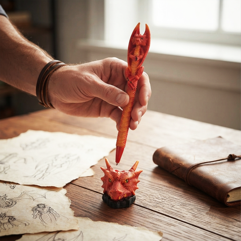 Red Dragon Pen – Fantasy Dragon Design Writing Pen