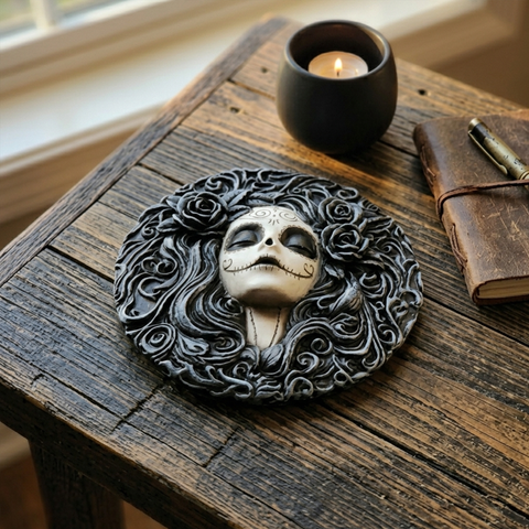 Day of the Dead Girl Incense Burner – Decorative Stick Incense Holder