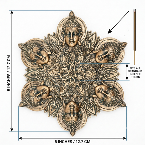Buddha Mandala Incense Burner – Decorative Stick Incense Holder