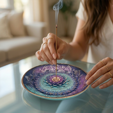 Lotus Flower Incense Burner – Decorative Incense Holder for Stick Incense