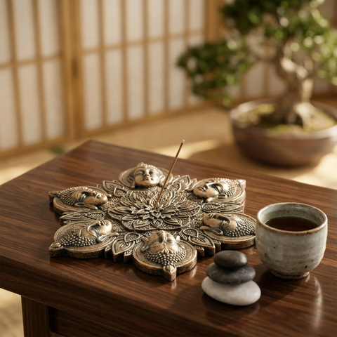Buddha Mandala Incense Burner – Decorative Stick Incense Holder