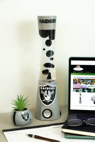 Las Vegas Raiders Magma Lava Lamp Speaker Trendy Zone 21