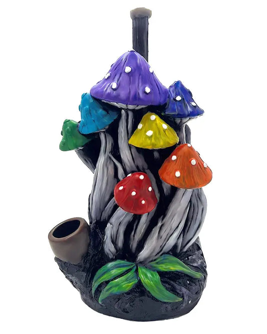 Handcrafted Multi-Color Mushroom Smoking Pipe Trendy Zone 21