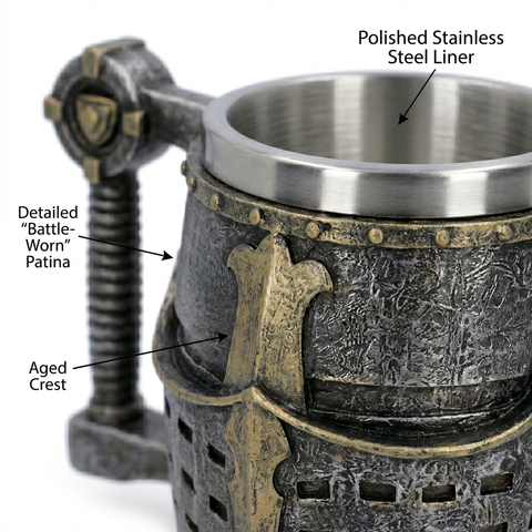 Knight Goblet 5.5 Inches – Hand-Painted Cold Cast Resin