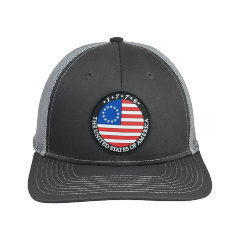 USA Cap Est 1776 Mash Trucker Adjustable Casual Wear Unisex Everyday Wear