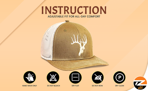 Skullz Deer Head Mesh Trucker Cap Outdoor Adventures Sports, & Everyday Wear