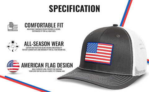 US Flag Snapback Cap Stylish & Comfortable for Men & Women, Perfect for Everyday Wear, & Gifting