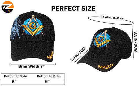 Masonic Cap – Comfortable and Stylish for Everyday Wear or Casual Outings