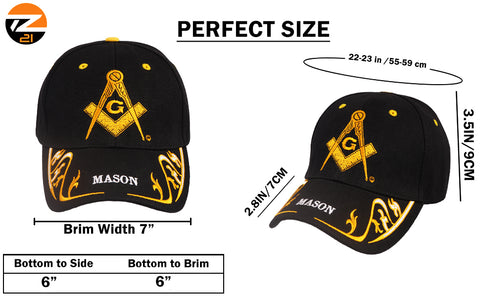 Masonic Cap – Comfortable and Stylish for Everyday Wear or Casual Outings