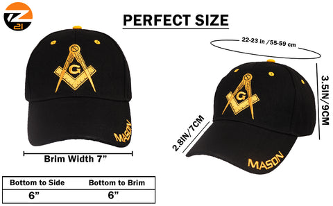 Masonic Cap – Comfortable and Stylish for Everyday Wear or Casual Outings