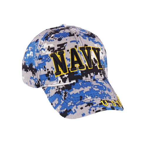 U.S. Navy 3D Letters Digital Camo, Embroidered Cap Hat Licensed Trendy Zone 21