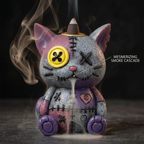 Voodoo Doll Backflow Incense Burner – Decorative Incense Cone Holder