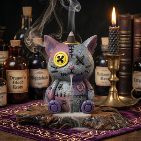 Voodoo Doll Backflow Incense Burner – Decorative Incense Cone Holder