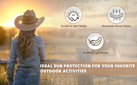 Western Cowboy Hat with Wide Brim Outdoor Adventures & Casual Wear