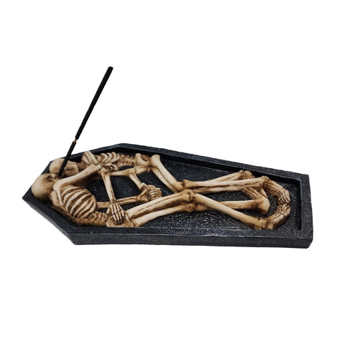 Skeletons in Casket Incense Burner – Decorative Stick Incense Holder