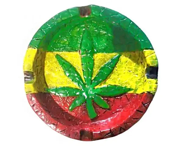 Handmade Ashtray Rasta Pot Leaf Trendy Zone 21