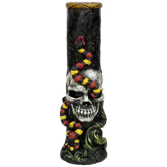 Coral Snake Skull Water Pipe Handcrafted Trendy Zone 21
