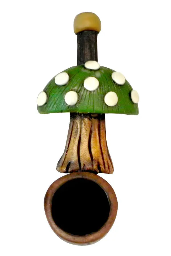 Green Shroom Small Pipe Handcrafted Trendy Zone 21