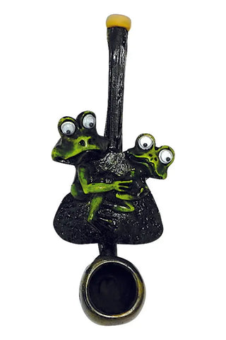 Happy Frogs Small Pipe Handcrafted Trendy Zone 21