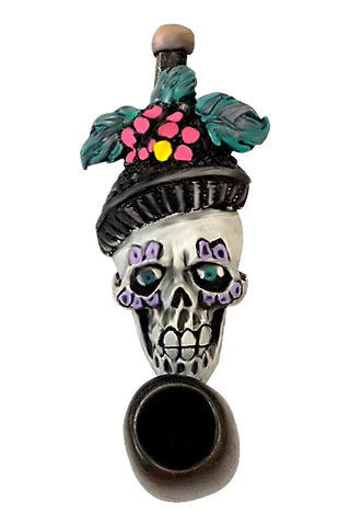 Nola Skull Small Pipe Handcrafted Trendy Zone 21