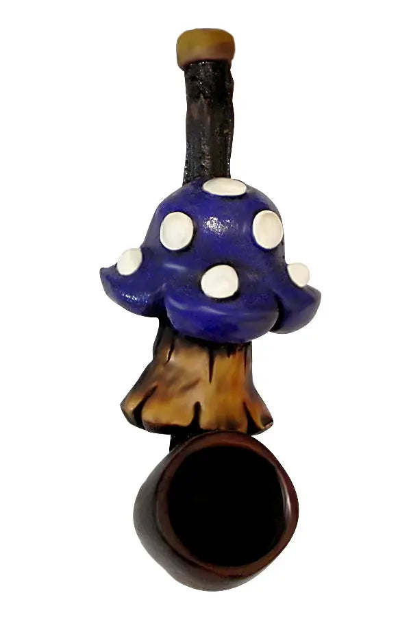 Purple Shroom Small Pipe Handcrafted Trendy Zone 21