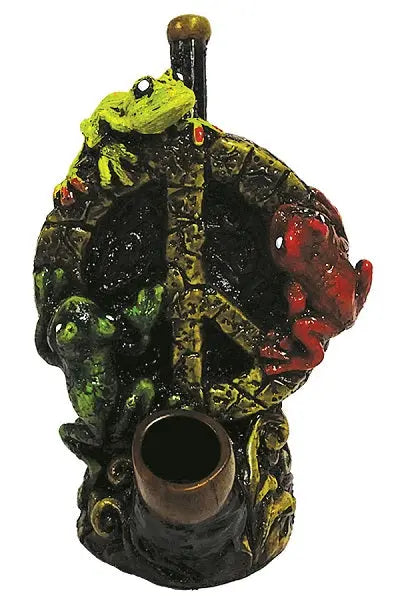 Rasta Peace Frogs Pipe Trendy Zone 21