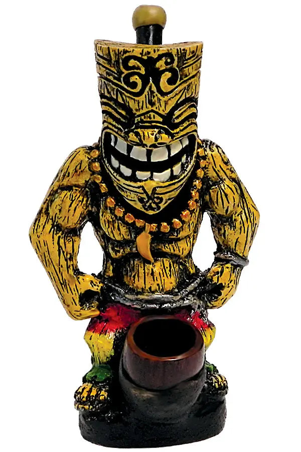 Medium Rasta Tiki Man Pipe Trendy Zone 21