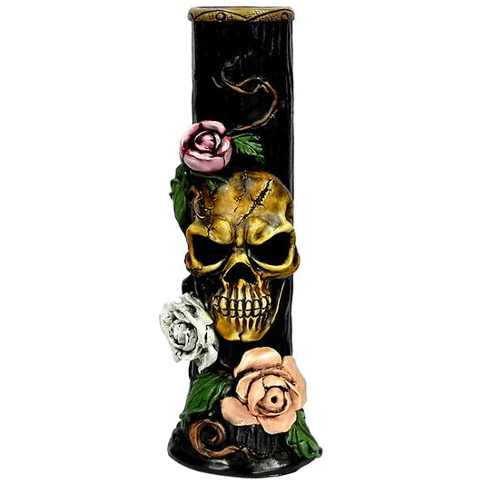 Rose Skull Water Pipe Handcrafted Trendy Zone 21