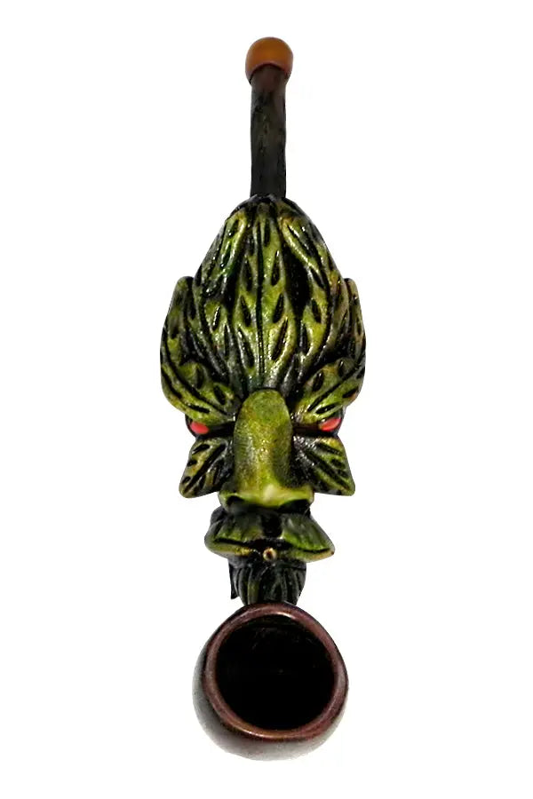 Smoking’ Leaf Man Small Pipe Handcrafted Trendy Zone 21