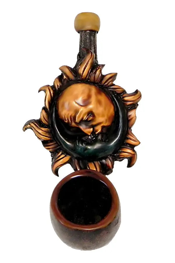 Sun Moon Small Pipe Handcrafted Trendy Zone 21