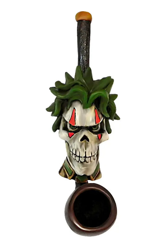 Tie Skull Small Pipe Handcrafted Trendy Zone 21