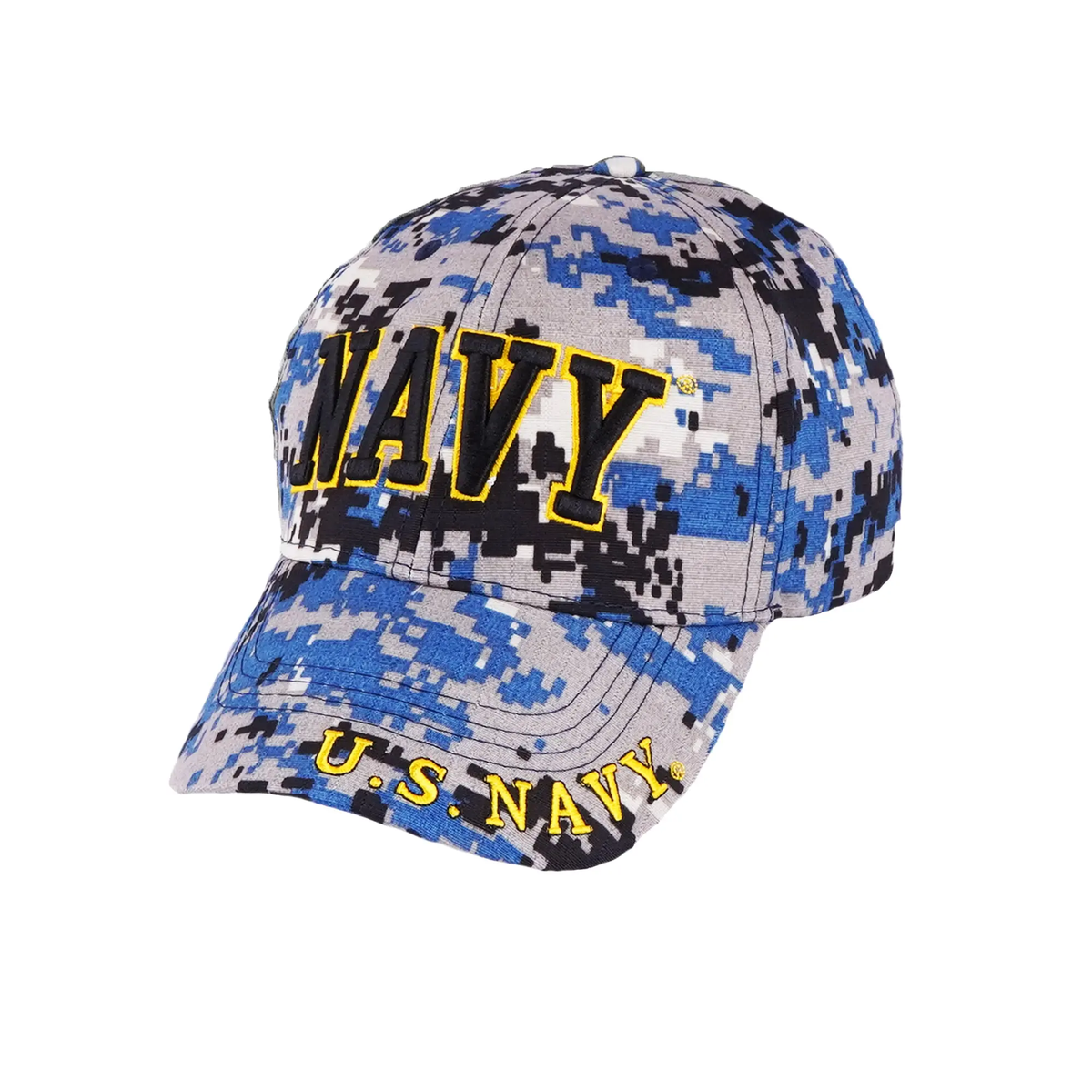 U.S. Navy 3D Letters Digital Camo, Embroidered Cap Hat Licensed