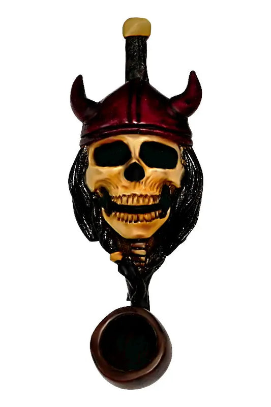 Viking Skull Small Pipe Handcrafted Trendy Zone 21