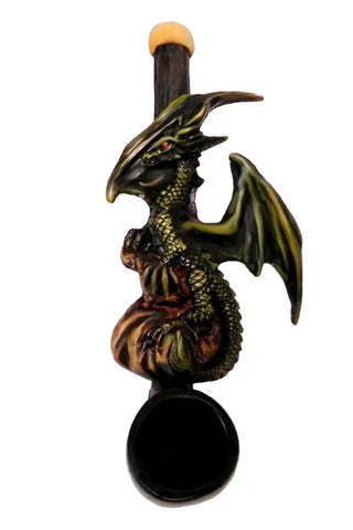 Winged Dragon Small Pipe Handcrafted Trendy Zone 21