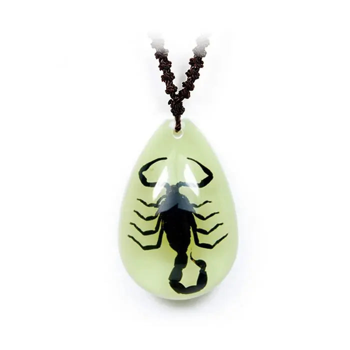 Black Scorpion Necklace (Glows-In-The-Dark) Trendy Zone 21