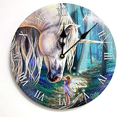 Fairy Whispers to Unicorn Fantasy Home Decoration Picture Lisa Parker Wall Clock 3025 Trendy Zone 21